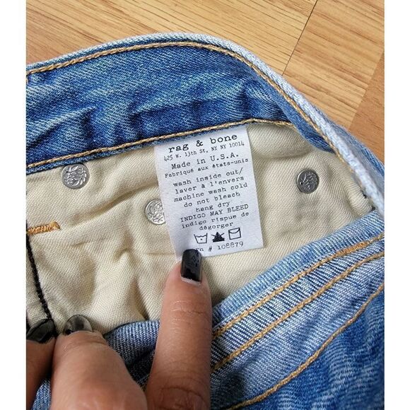 Rag & Bone Boyfriend Distressed Jean 25 - Picture 10 of 10